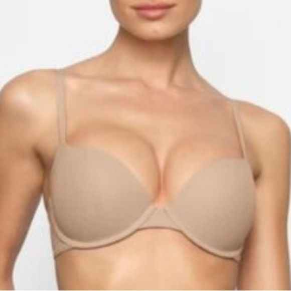 NWT Skims Women’s Tan Fits Everybody Push-Up Demi Bra in Color Clay 34A - Picture 1 of 5